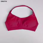 Women's 3 Piece Set: Halter Top, Leggings, Spandex