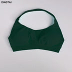 Women's 3 Piece Set: Halter Top, Leggings, Spandex