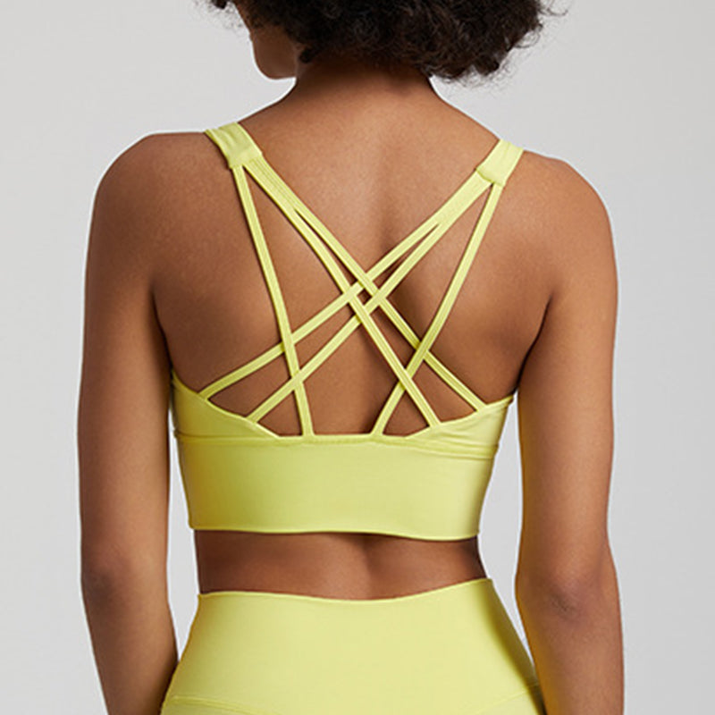 Cross Back High Impact Sports Bra