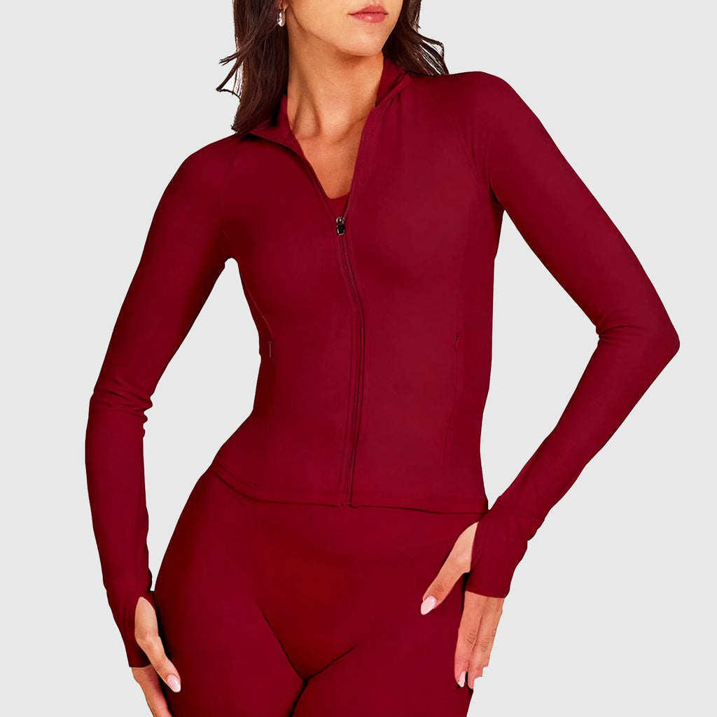 Women Activewear Jacket and Pants Set