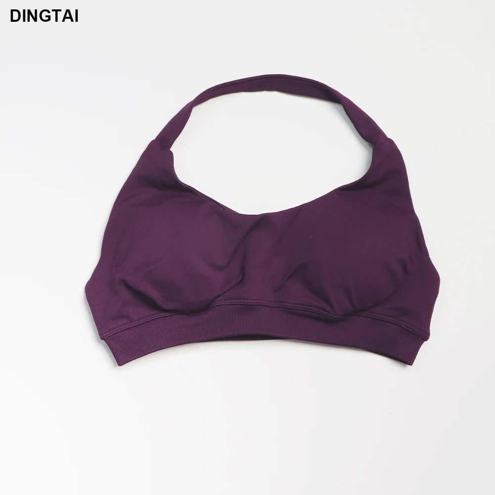 Women's 3 Piece Set: Halter Top, Leggings, Spandex