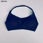 Women's 3 Piece Set: Halter Top, Leggings, Spandex