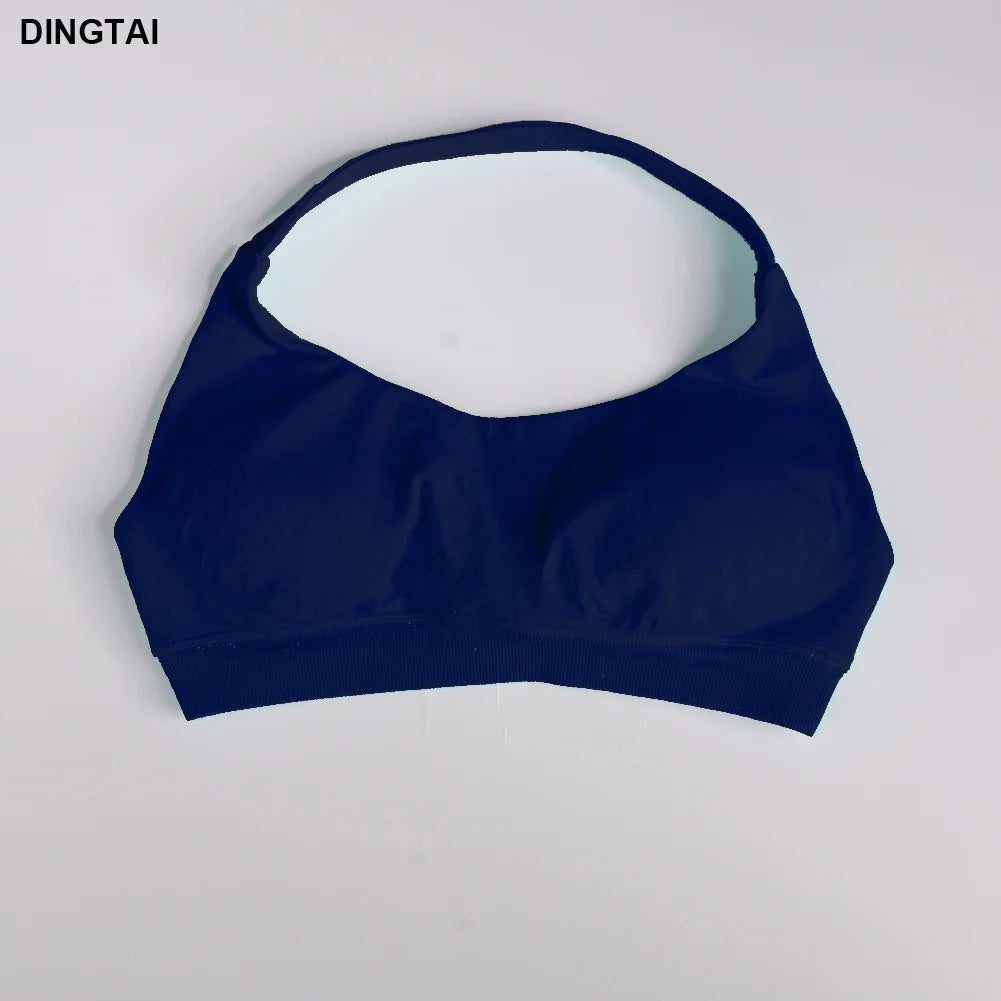 Women's 3 Piece Set: Halter Top, Leggings, Spandex