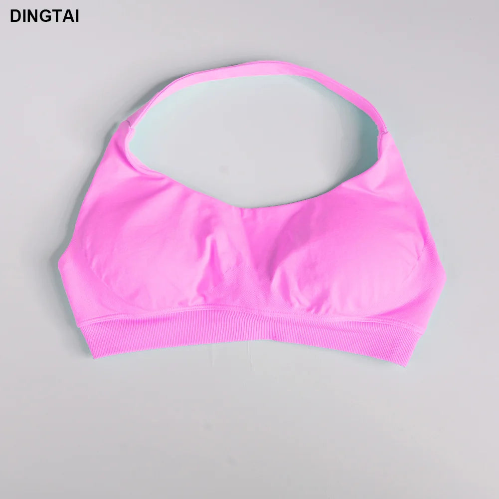 Women's 3 Piece Set: Halter Top, Leggings, Spandex