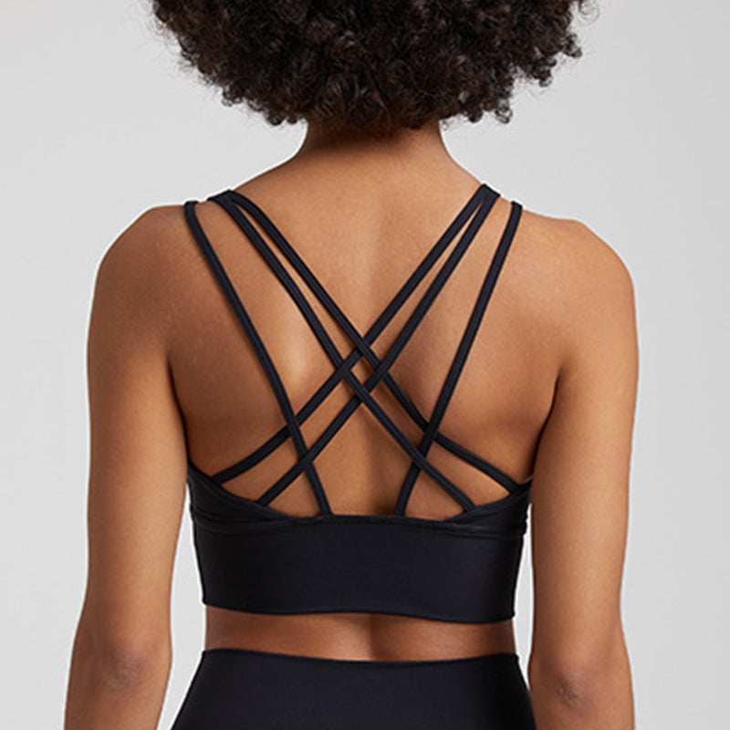 Cross Back High Impact Sports Bra