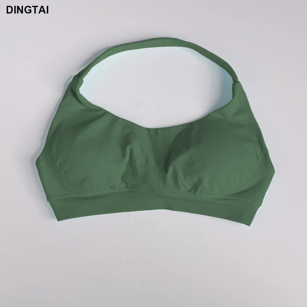 Women's 3 Piece Set: Halter Top, Leggings, Spandex
