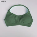 Women's 3 Piece Set: Halter Top, Leggings, Spandex