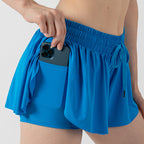 2 in 1 Flowy Active Shorts