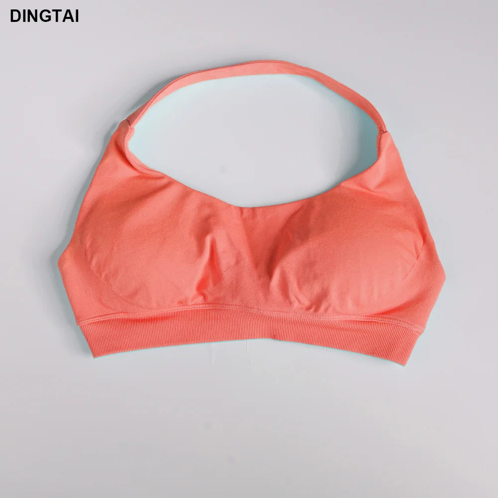 Women's 3 Piece Set: Halter Top, Leggings, Spandex