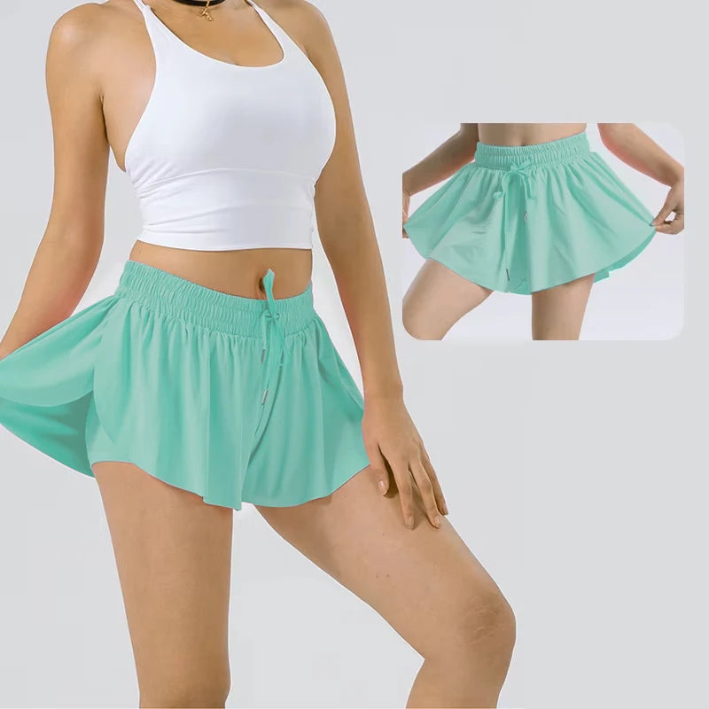2 in 1 Flowy Active Shorts