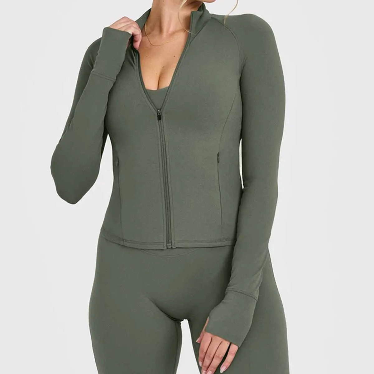 Women Activewear Jacket and Pants Set