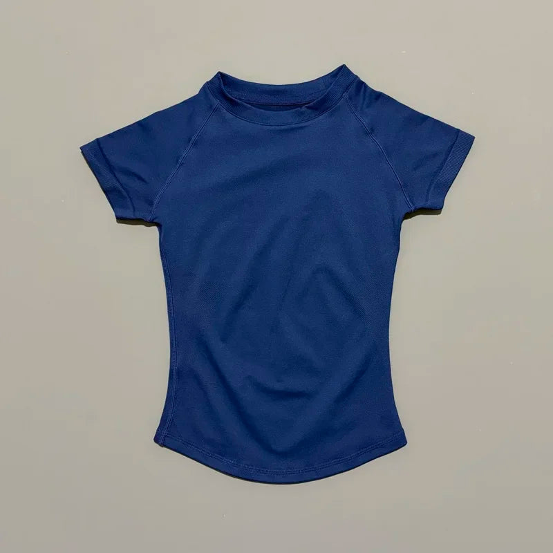 Slimming Seamless Short Sleeve Active Top