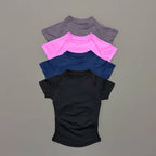 Slimming Seamless Short Sleeve Active Top