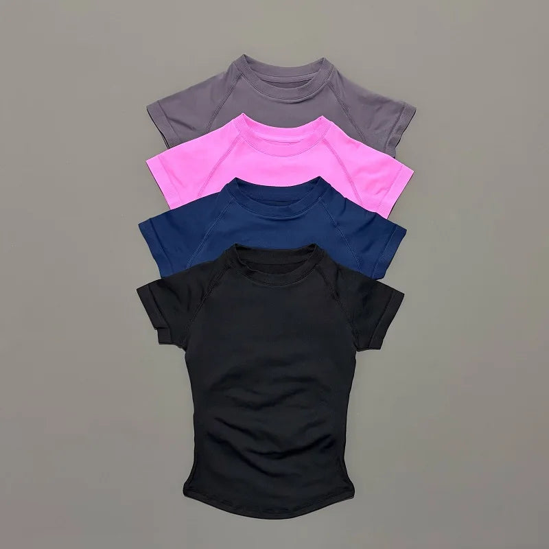 Slimming Seamless Short Sleeve Active Top