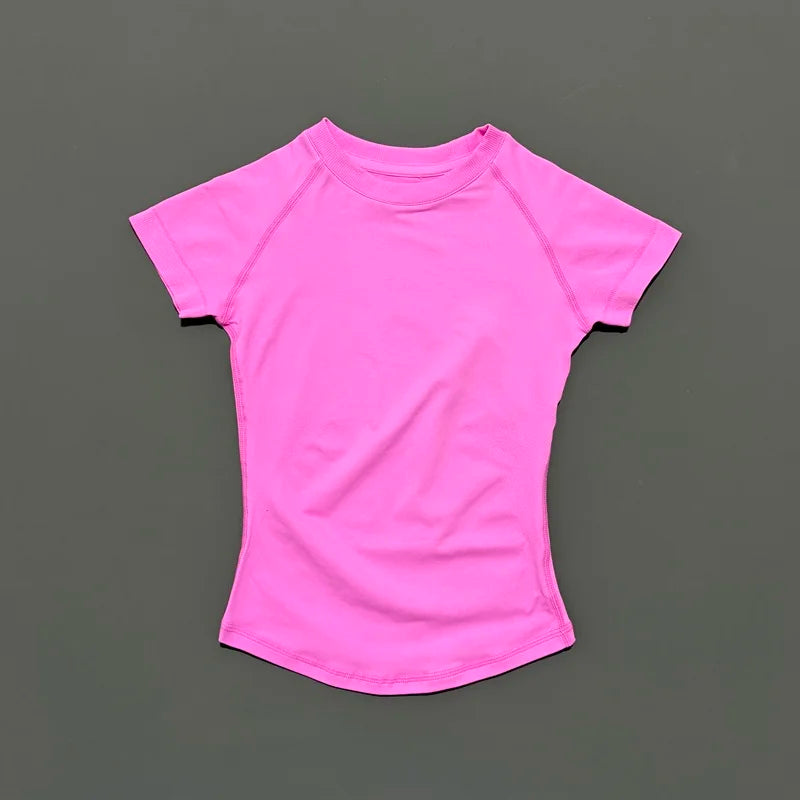 Slimming Seamless Short Sleeve Active Top