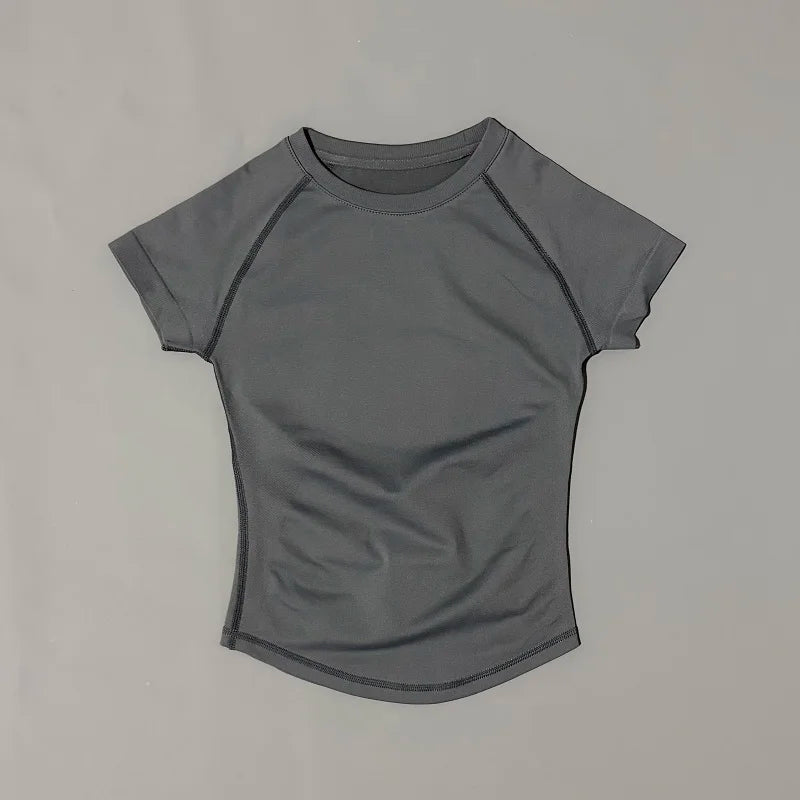 Slimming Seamless Short Sleeve Active Top