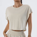 Women's Cropped Loose Yoga Top