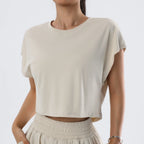 Women's Cropped Loose Yoga Top