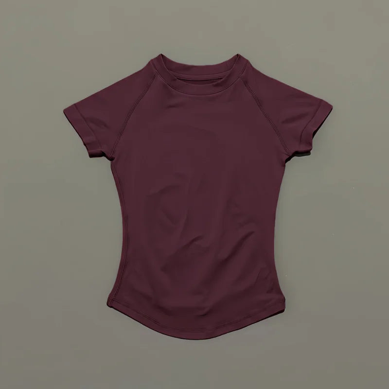 Slimming Seamless Short Sleeve Active Top