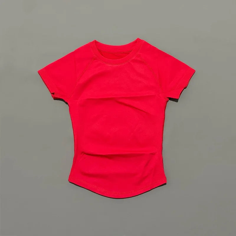 Slimming Seamless Short Sleeve Active Top