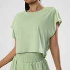 Women's Cropped Loose Yoga Top