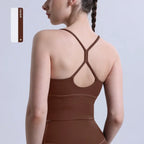Women Gym Cross Back Y Shape Sports Bra
