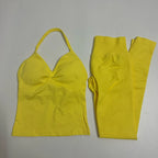 2 Pieces Leggings and Halter Tank Set