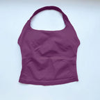 Women Halter Top Longline Padded Tank