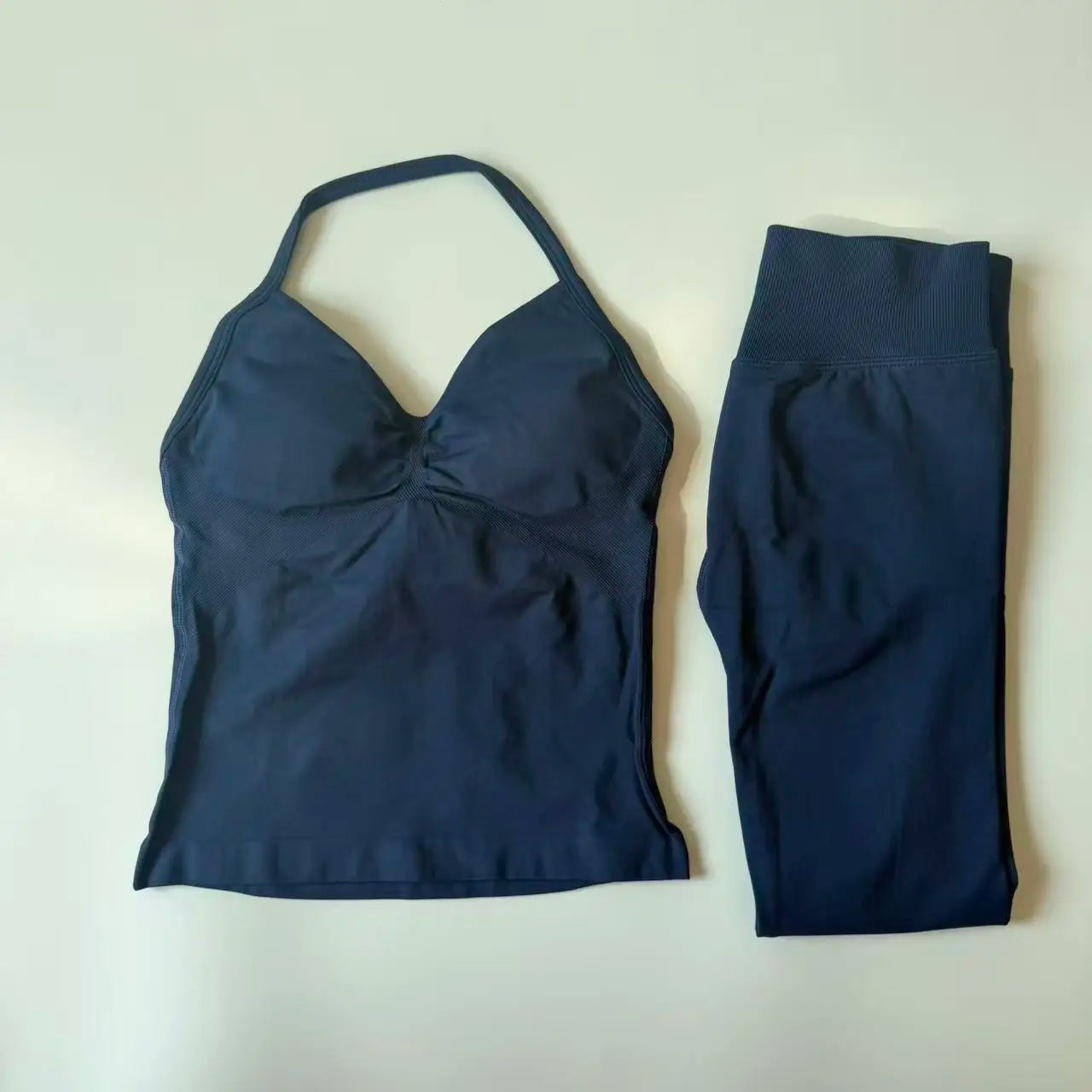 2 Pieces Leggings and Halter Tank Set