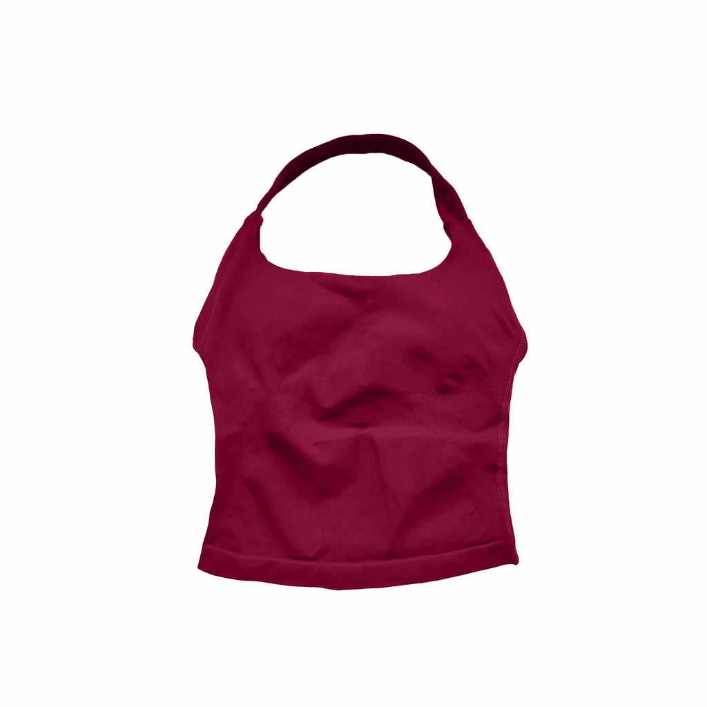 Women Halter Top Longline Padded Tank