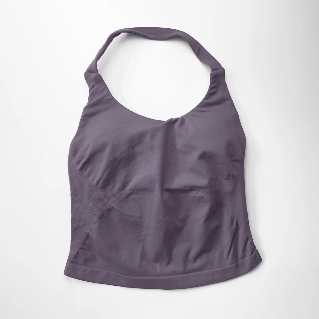 Women Halter Top Longline Padded Tank