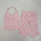 2 Pieces Leggings and Halter Tank Set