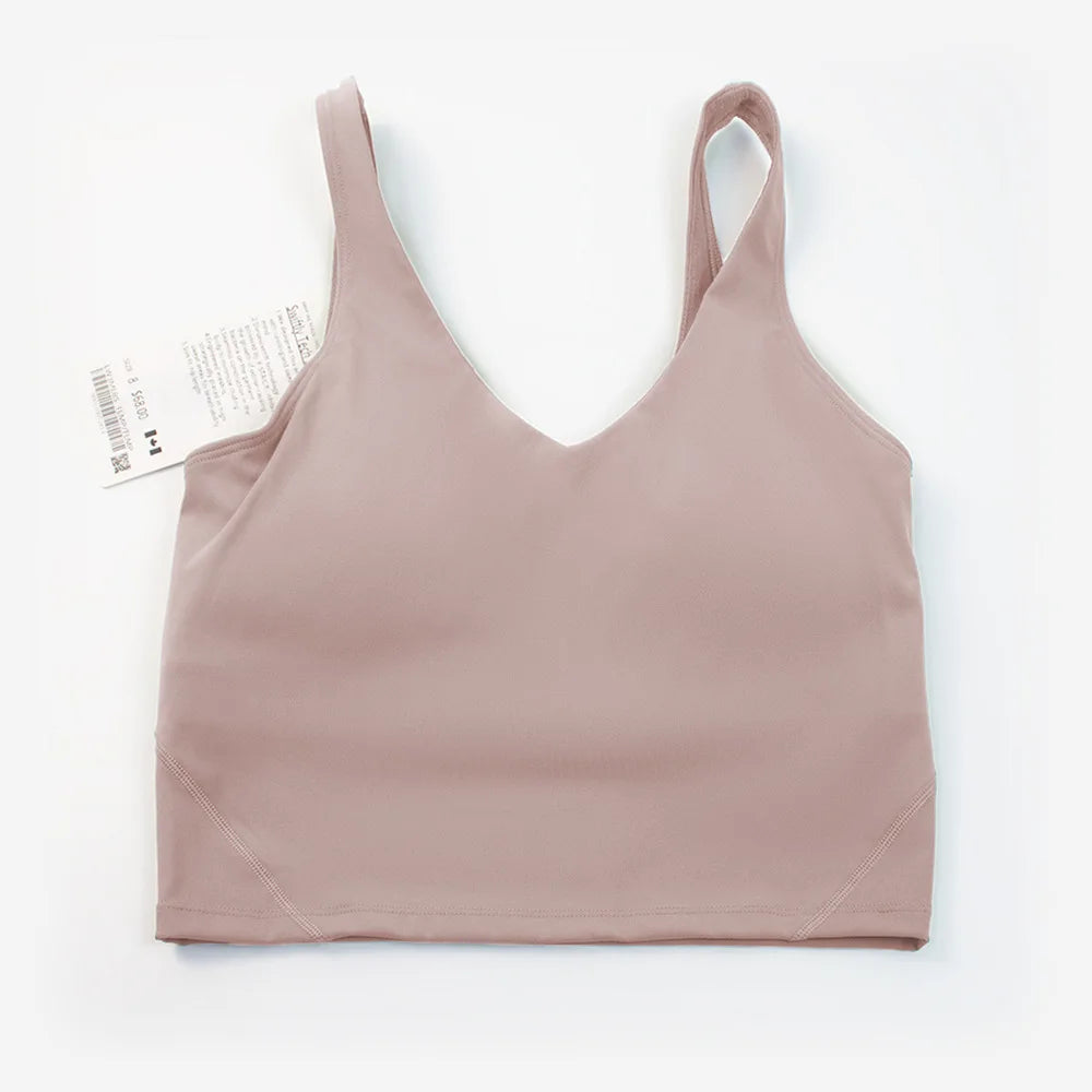 Sports Yoga Bra With Built-In Bra & Removable Pads