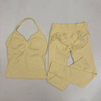 2 Pieces Leggings and Halter Tank Set
