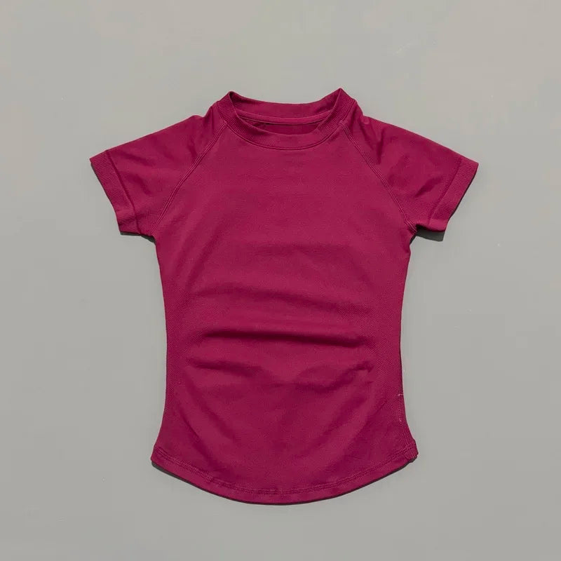 Slimming Seamless Short Sleeve Active Top