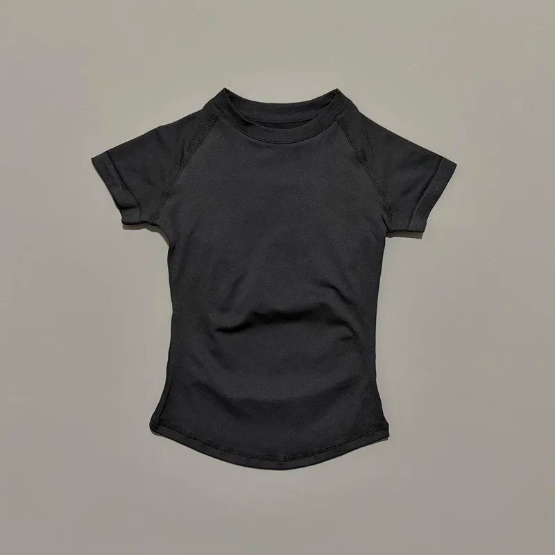 Slimming Seamless Short Sleeve Active Top