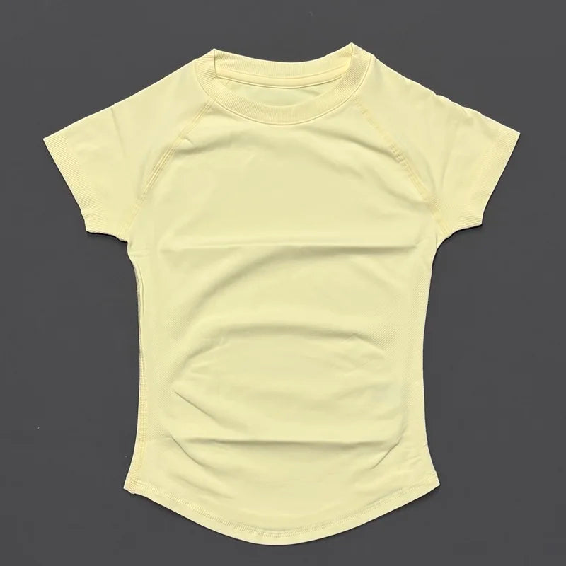 Slimming Seamless Short Sleeve Active Top