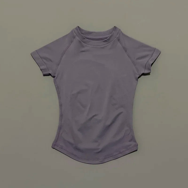 Slimming Seamless Short Sleeve Active Top