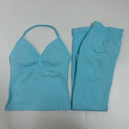 2 Pieces Leggings and Halter Tank Set