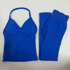2 Pieces Leggings and Halter Tank Set