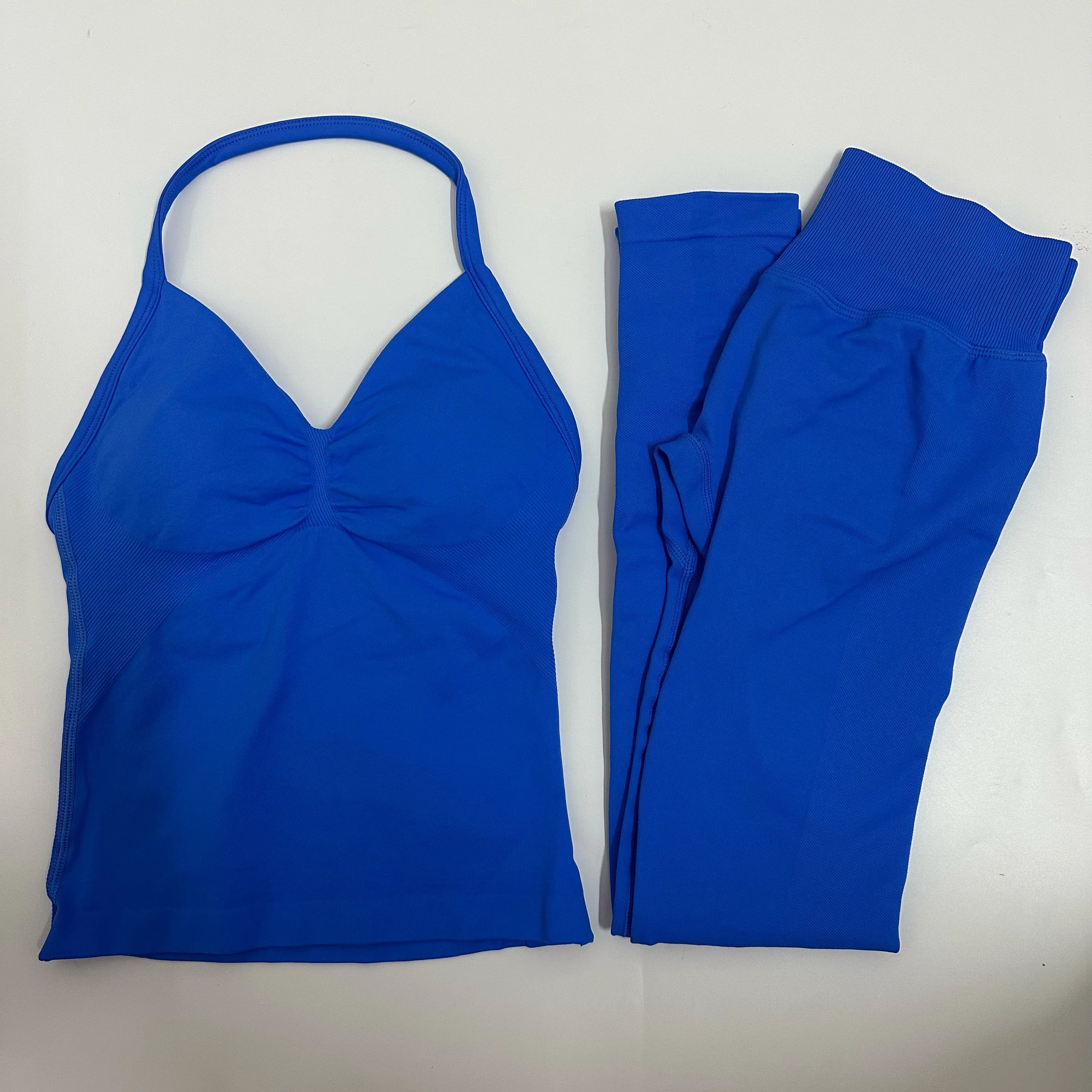 2 Pieces Leggings and Halter Tank Set