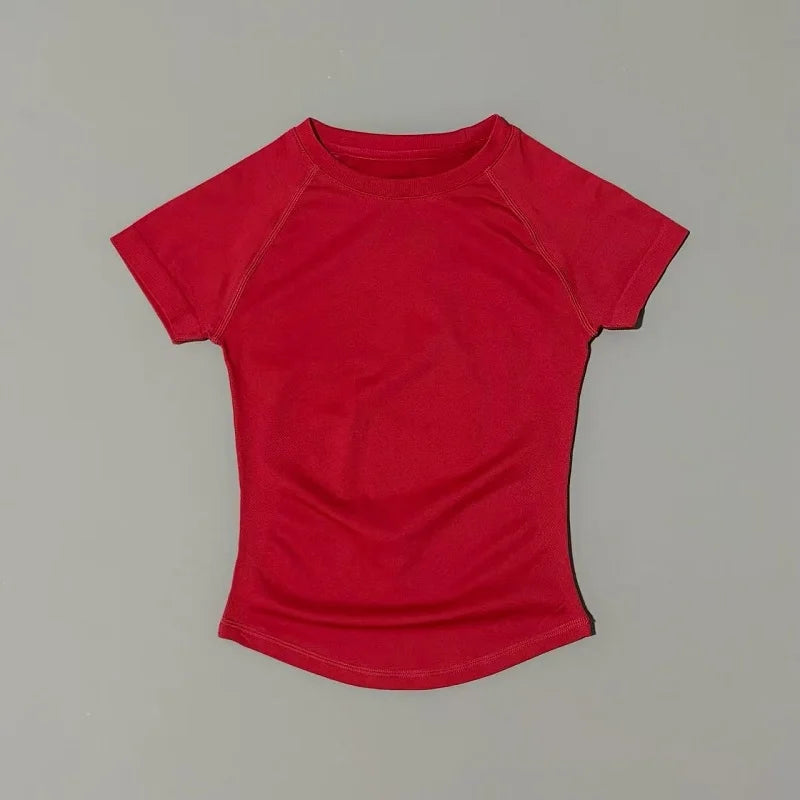 Slimming Seamless Short Sleeve Active Top
