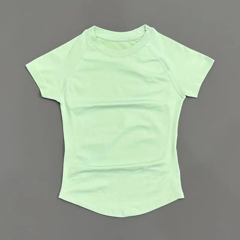 Slimming Seamless Short Sleeve Active Top