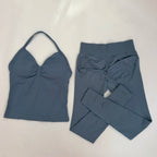 2 Pieces Leggings and Halter Tank Set