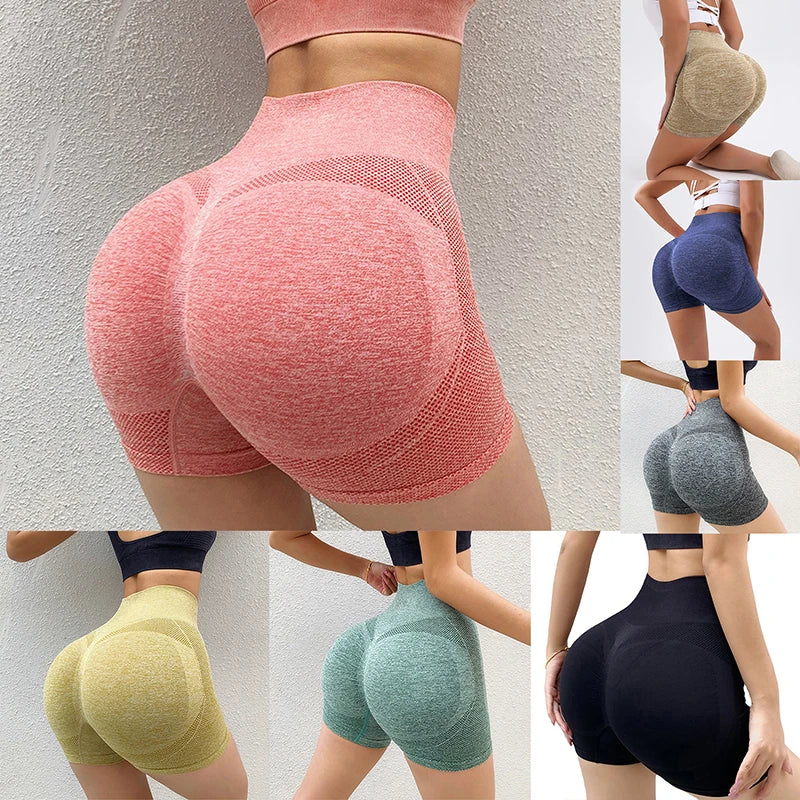 Women's High Waist Seamless Shorts
