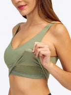 Sports Yoga Bra With Built-In Bra & Removable Pads