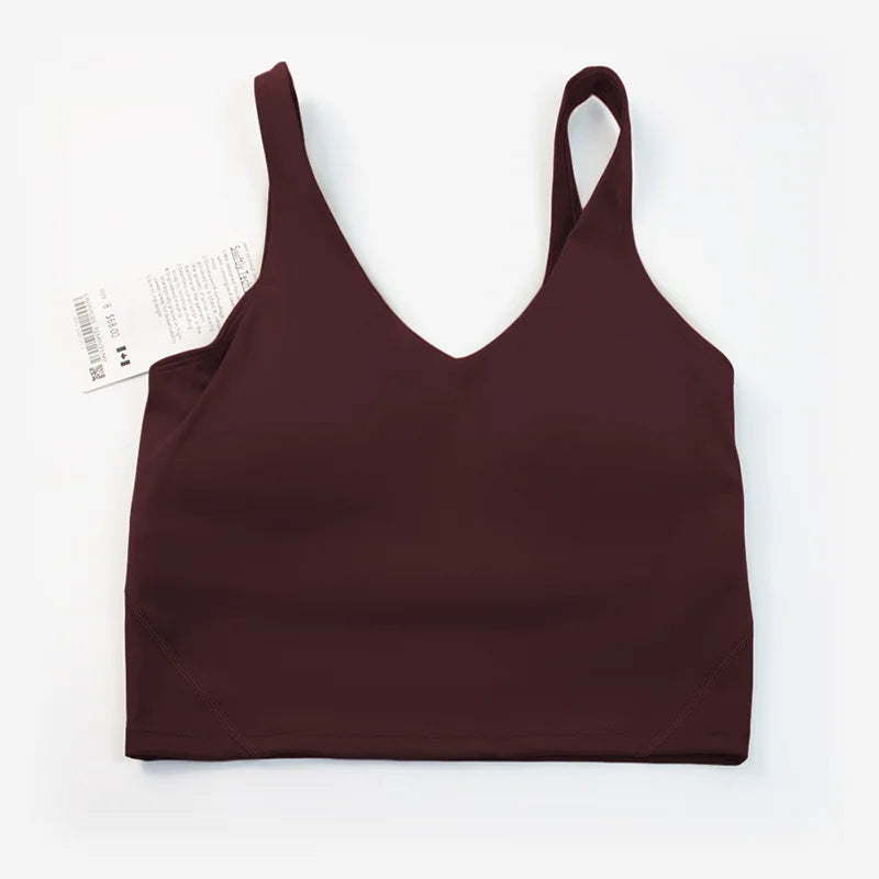 Sports Yoga Bra With Built-In Bra & Removable Pads