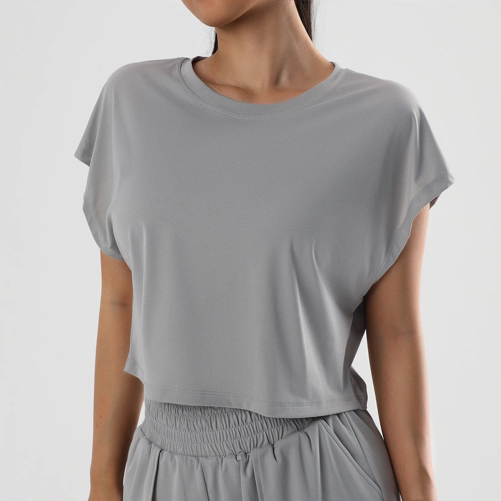 Women's Cropped Loose Yoga Top