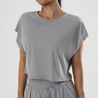 Women's Cropped Loose Yoga Top