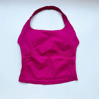 Women Halter Top Longline Padded Tank